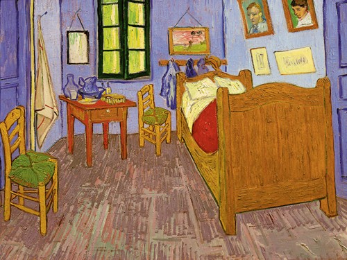 Vincent van Gogh, Schlafzimmer in Arles (Zimmer, Schlafzimmer, Bett, Interieur, Stube, Klassische Moderne, Impressionismus, Malerei, Wohnzimmer, Schlafzimmer, Wunschgröße, bunt)
