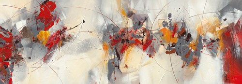 Veronique Ball, Percussion (Wunschgröße, Malerei, modern, Abstrakte Malerei,Wirbel, Trommelwirbel, Dynamik, Bewegung, Schwung, Business, Büro, Wohnzimmer, Arztpraxis, bunt)