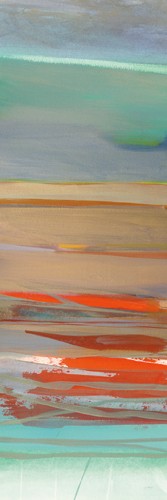 Jo Maye, Layers II (Abstrakt, Malerei, Horizontalen, Farbstreifen, Wunschgröße, modern, Wohnzimmer, Büro, Business, Wunschgröße, bunt)