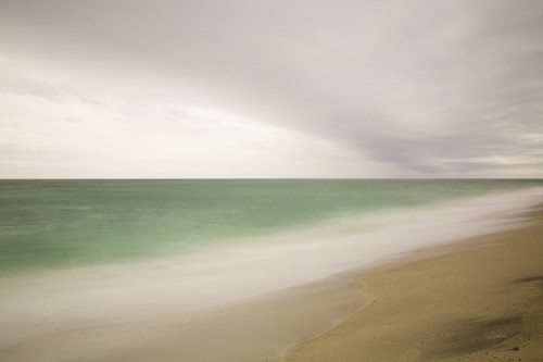 Aledanda, Nantucket II (Meer, Strand, Horizont, Dunst, Meeresbrise, Wunschgröße, Fotokunst Wohnzimmer, Büro)