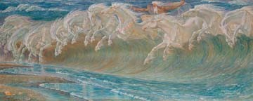 Walter Crane, Die Rosse des Neptun (Klassiker, Pferde)