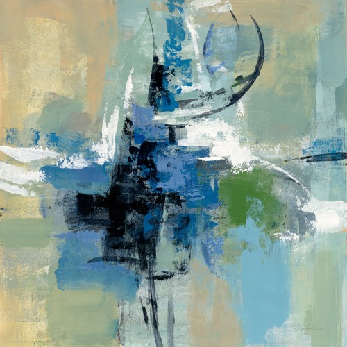 Silvia Vassileva, Vista Point I (Abstrakt, Malerei, abstrakte Muster, Bewegung, Dynamik, Farbflächen, Wohnzimmer, Treppenhaus, Büro, Business, Wunschgröße, bunt)