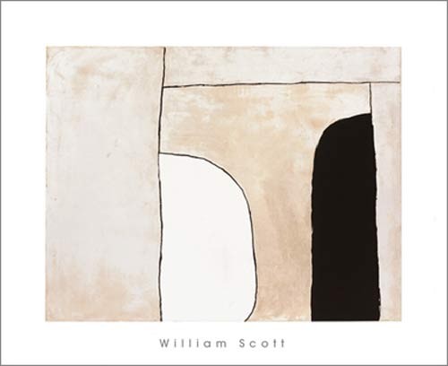 William SCOTT, Way in, 1963 (Büttenpapier) (Abstrakt, Abstrakte Malerei, Formen,  Muster, Wohnzimmer, Business, Büro, blass, pastell)