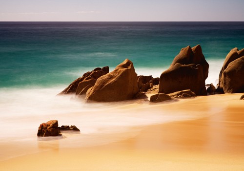 Wim Westfield, Los Cabos (Strand, Sand, Steine, Meer, Horizont,  Meeresbrise, Urlaub, Karibik, Fotokunst, Wunschgröße, Wohnzimmer, Treppenhaus, Badezimmer)