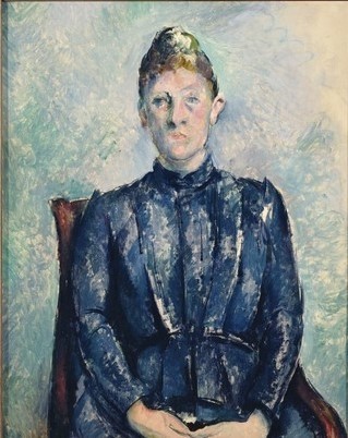 Paul Cézanne, Portrait of Madame Cezanne, c.1890 (oil on canvas) (also see 869809)