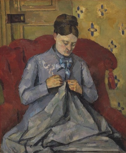 Paul Cézanne, Portrait of the Artist's Wife, 1877 (oil on canvas)