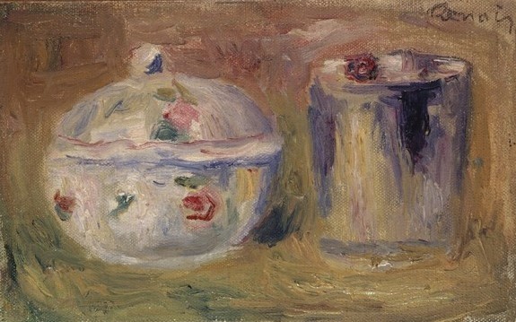 Pierre-Auguste Renoir, Sugar bowl and Beaker, c.1900 (oil on canvas)