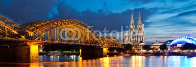 xurzon, Cologne city panorama (panorama, dom, deutsch, cologne, orientierungspunkt, tourismus, twilight, brÃ¼cke, rhein, abenddÃ¤mmerung, deutsc)