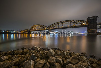 xurzon, SÃ¼dbrÃ¼cke (cologne, rhein, dom, brÃ¼cke, nacht, licht, steine, stadt, gebÃ¤ude, nordrhein-westfale)