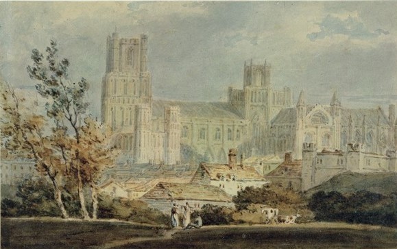 Joseph Mallord William Turner, View of Ely Cathedral (pencil & w/c on paper)