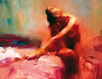 Zhaoming Wu, Dancer (Akt, Aktmalerei, Nackt, Frau, Figurativ, Modern, Wunschgröße, Zeitgenössisch, People & Eros,  Erotik, Schlafzimmer, Wohnzimmer)