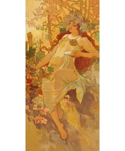 Alphons Maria  Mucha, Jahreszeiten: Herbst. 1896