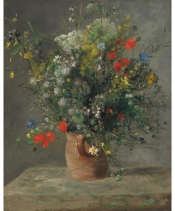 Pierre-Auguste Renoir, Blumen in einer Vase. Um 1866