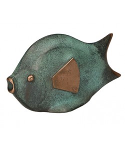 Herbert Fricke, Bronzefigur Fisch, 8,5 x 16 x 5cm