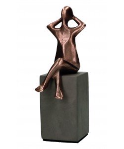 Raimund Schmelter, Entspannung, 17 x 6,5 x 8cm Sockel 10 x 6cm 