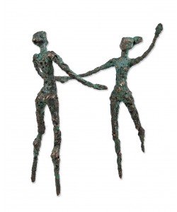 Luise Kött-Gärtner, Bronzeskusptur Der Tanz des Lebens, 24 x 22 x 9cm