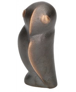 Herbert Fricke, Bronzefigur Eule, 7,5 x 3,5 x 3,5cm