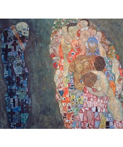 Gustav Klimt, Tod und Leben. Vollendet 1916.