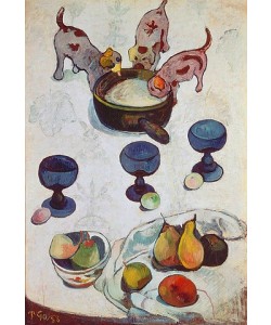 Paul Gauguin, Stilleben mit drei Hündchen. 1888.
