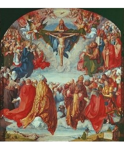 Albrecht Dürer, Das Allerheiligenbild. Anbetung der Dreifaltigkeit als Vision einer Civitas Die. 1511