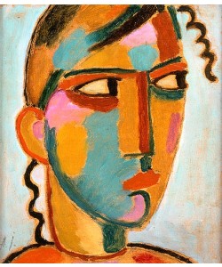 Alexej von Jawlensky, Kopf eines Mädchens.