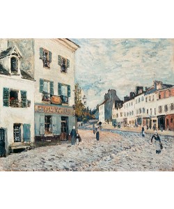 Alfred Sisley, Marktplatz in Marly. 1876