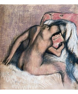 Edgar Degas, Dame bei der Toilette, den Nacken abtrocknend. 1905/07