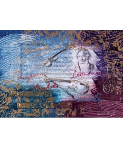 Hewitt Annabel Violin (Monotypie, handsigniert)