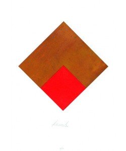 Freund Jürgen Rombe Rost & Rot (Collage, handsigniert)