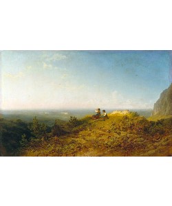 Carl Spitzweg, Zwei Mädchen auf der Alm. Um 1873