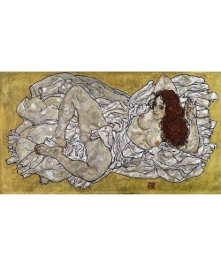 Egon Schiele, Liegende Frau. 1917