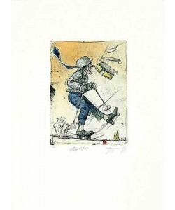 Noßmann Andreas Slapstick (Radierung, nummeriert, handsigniert)