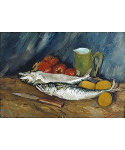 Vincent van Gogh, Makrelen, Zitronen und Tomaten. 1886