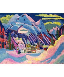 Ernst Ludwig Kirchner, Davos im Winter. 1923