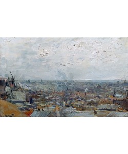 Vincent van Gogh, Die Dächer von Paris (Vue de Paris, prise de Montmartre). 1886