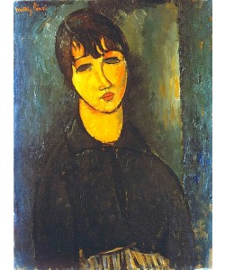 Amadeo Modigliani, Bildnis eines Dienstmädchens. Um 1916