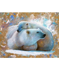 Jean-Marc Chamard, Polar Bear with cub 03