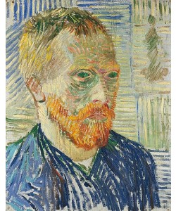 Vincent van Gogh, Selbstbildnis vor japanischem Druck. 1887