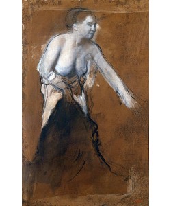 Edgar Degas, Junge Frau, halb entkleidet (Junge Frau bei der Toilette). 1866/68