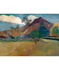 Paul Gauguin, Tahitianische Landschaft mit Gebirge. 1893