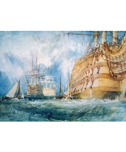 Joseph Mallord William Turner, Die Ausrüstung eines Kriegsschiffes erster Klasse. 1818