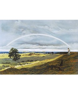 Caspar David Friedrich, Landschaft mit Regenbogen.