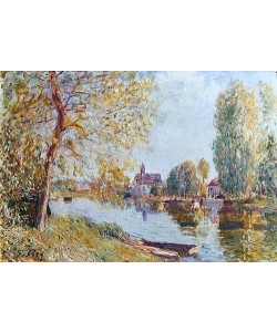 Alfred Sisley, Frühling in Moret-sur-Loing.