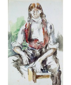Paul Cézanne, Knabe mit roter Weste.