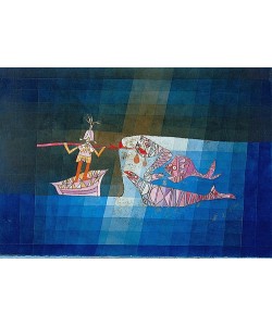 Paul Klee, Kampfszene aus der komisch-phantastischen Oper 'Der Seefahrer'. 1923