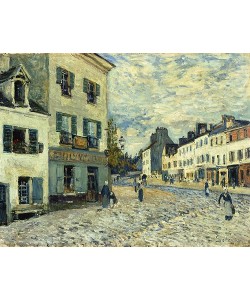 Alfred Sisley, Marktplatz in Marly. 1876