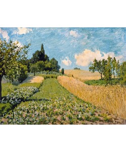 Alfred Sisley, Sommerlandschaft mit Feldern. 1875