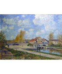 Alfred Sisley, Die Schleuse von Moret. 1882