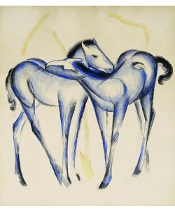 Franz Marc, Zwei blaue Pferde.