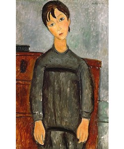 Amadeo Modigliani, Mädchen mit schwarzer Schürze.